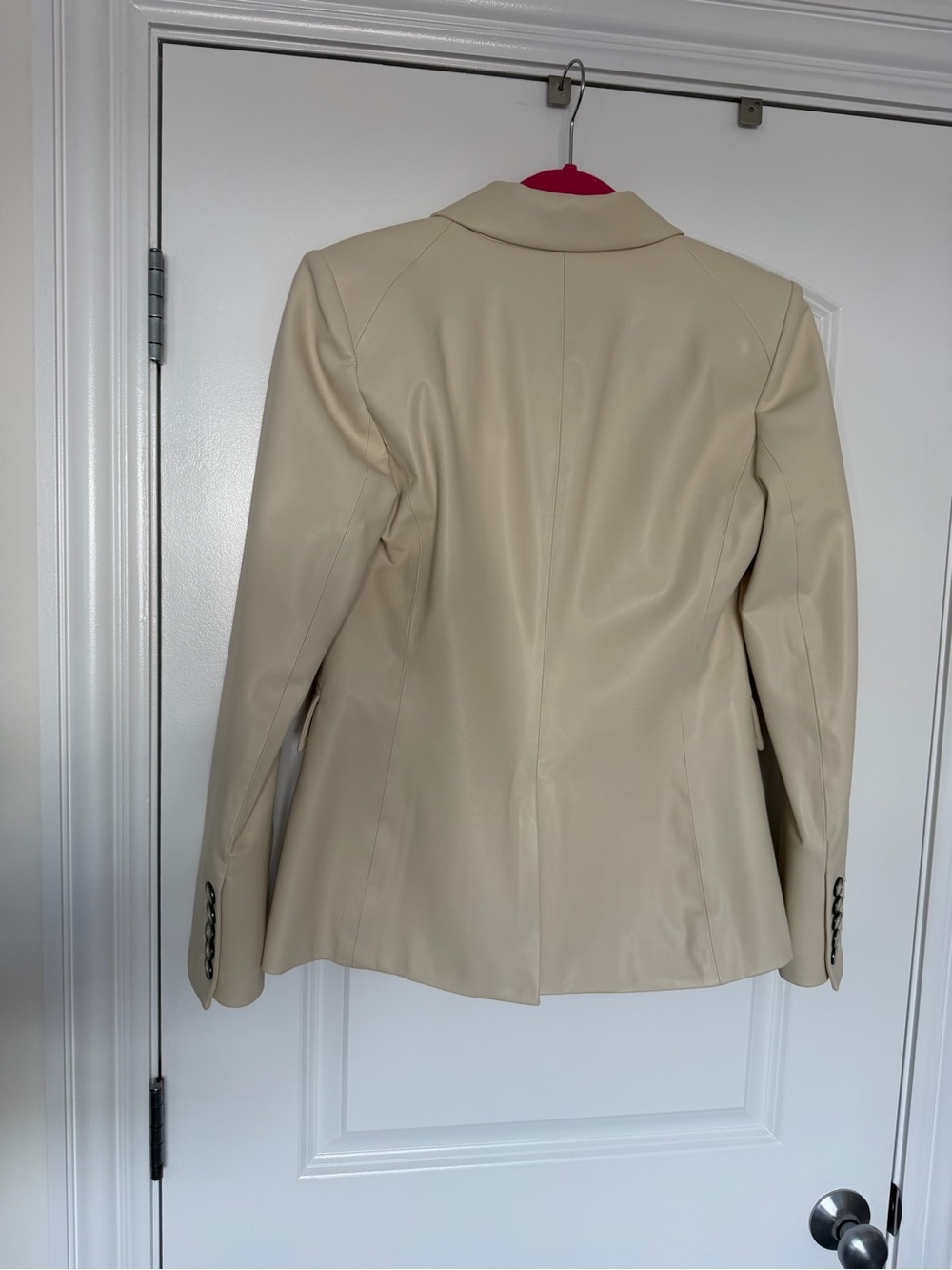 Veronica Beard Miller Vegan Leather Dickey Jacket Size 6 - Picture 3 of 4